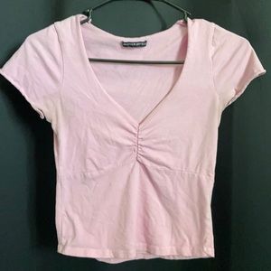 Pink brandy scrunch top